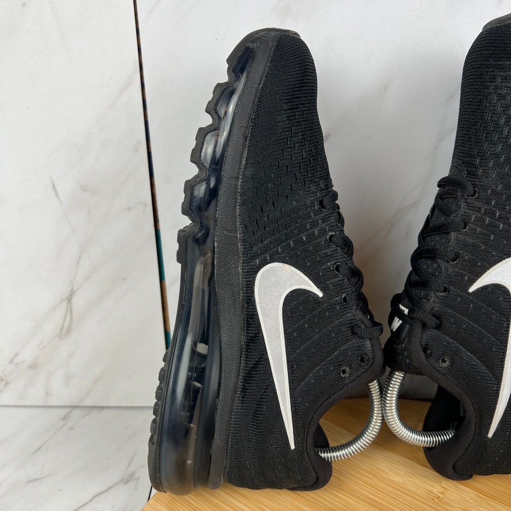 Nike Air Max 2017 Womens Size 8 Triple Black Running Gym Shoes 849560-001 - Picture 5 of 12
